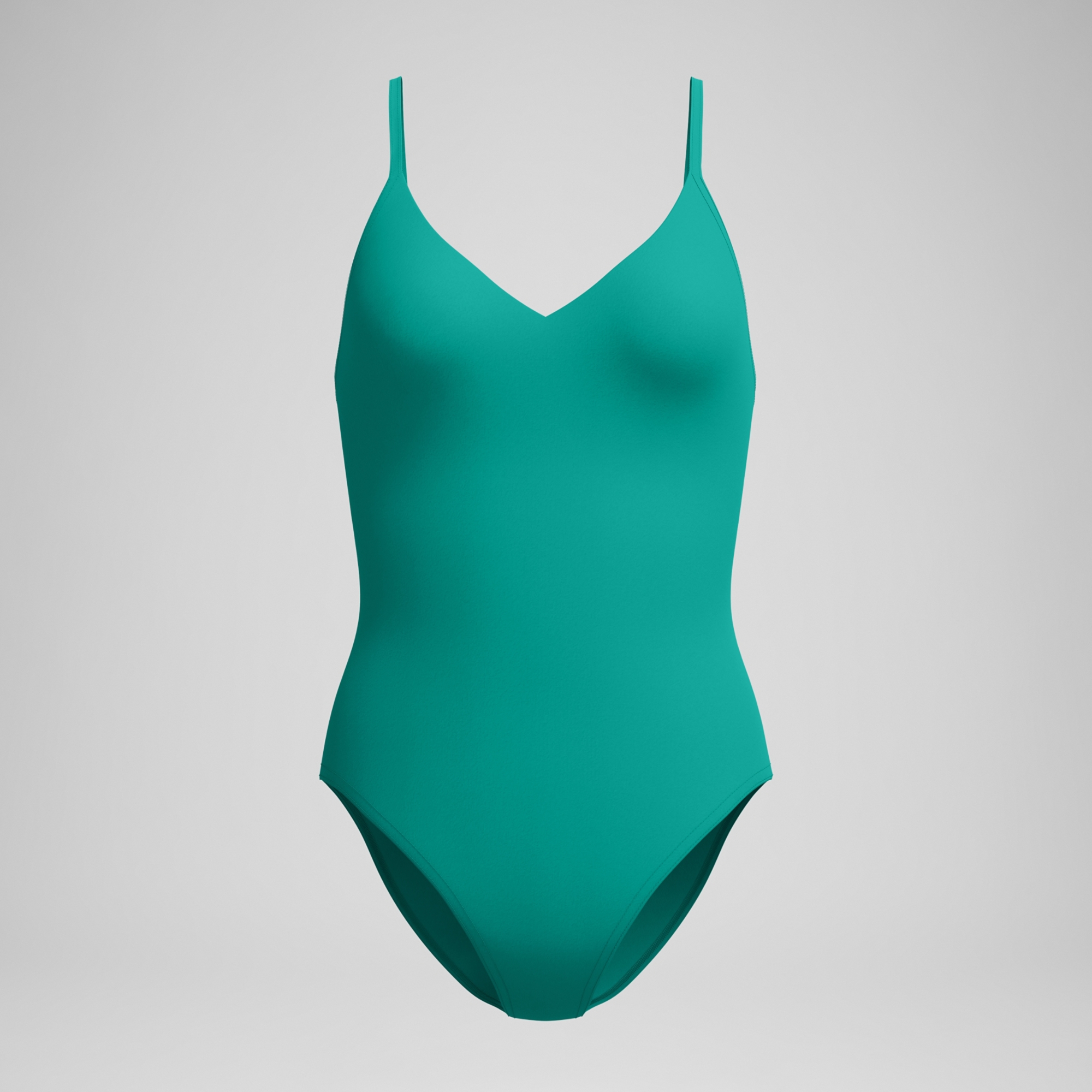 Speedo Solid V-Neck One Piece